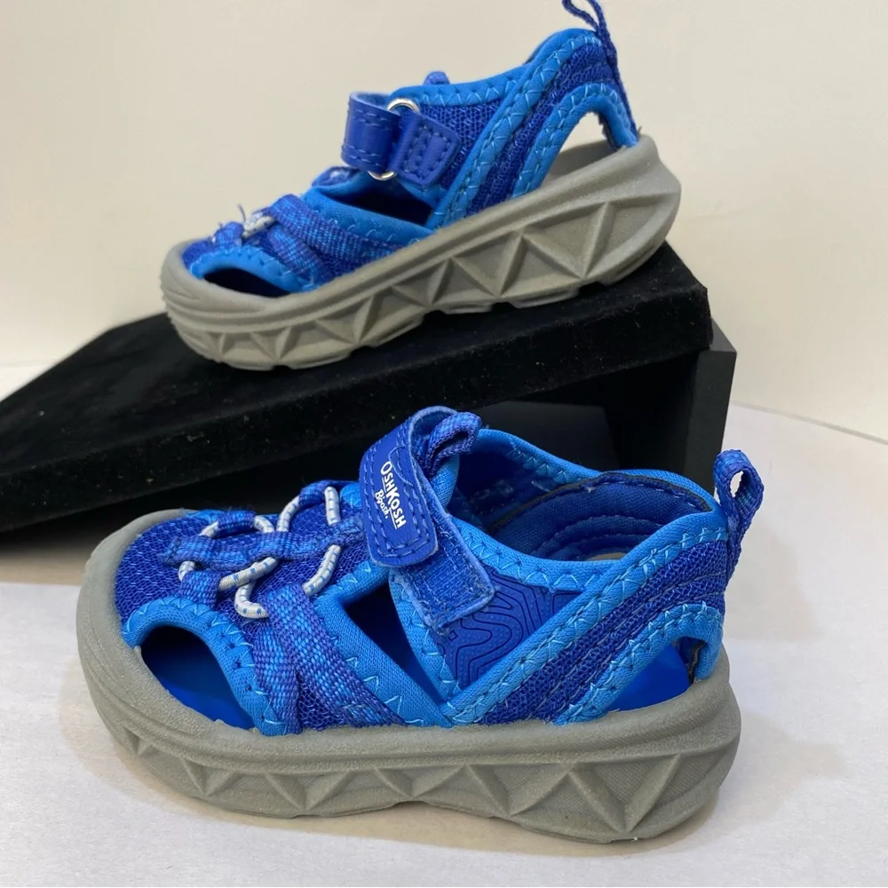 OshKosh B’gosh Washable Sport Sandals Blue Toddler Boys 5M